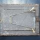 Frame in boiled cardboard and silver metal
