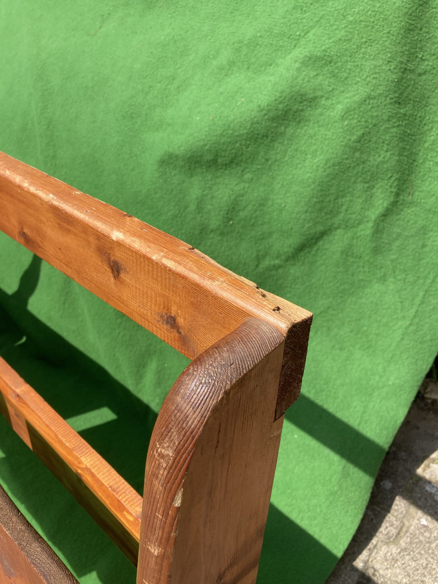 Banc pliant en pin suédois des années 1960-1970