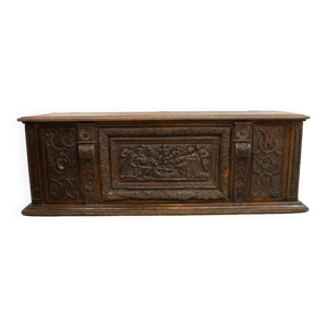 banc coffre en bois de