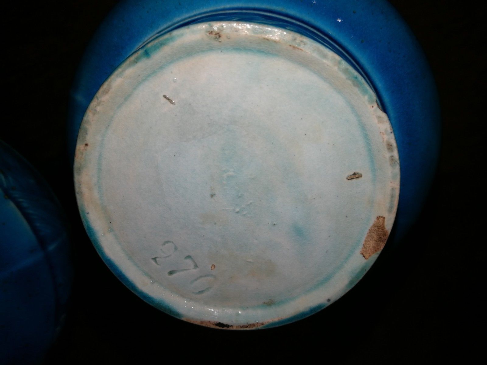 Pair of vases inspired blue Th.Deck