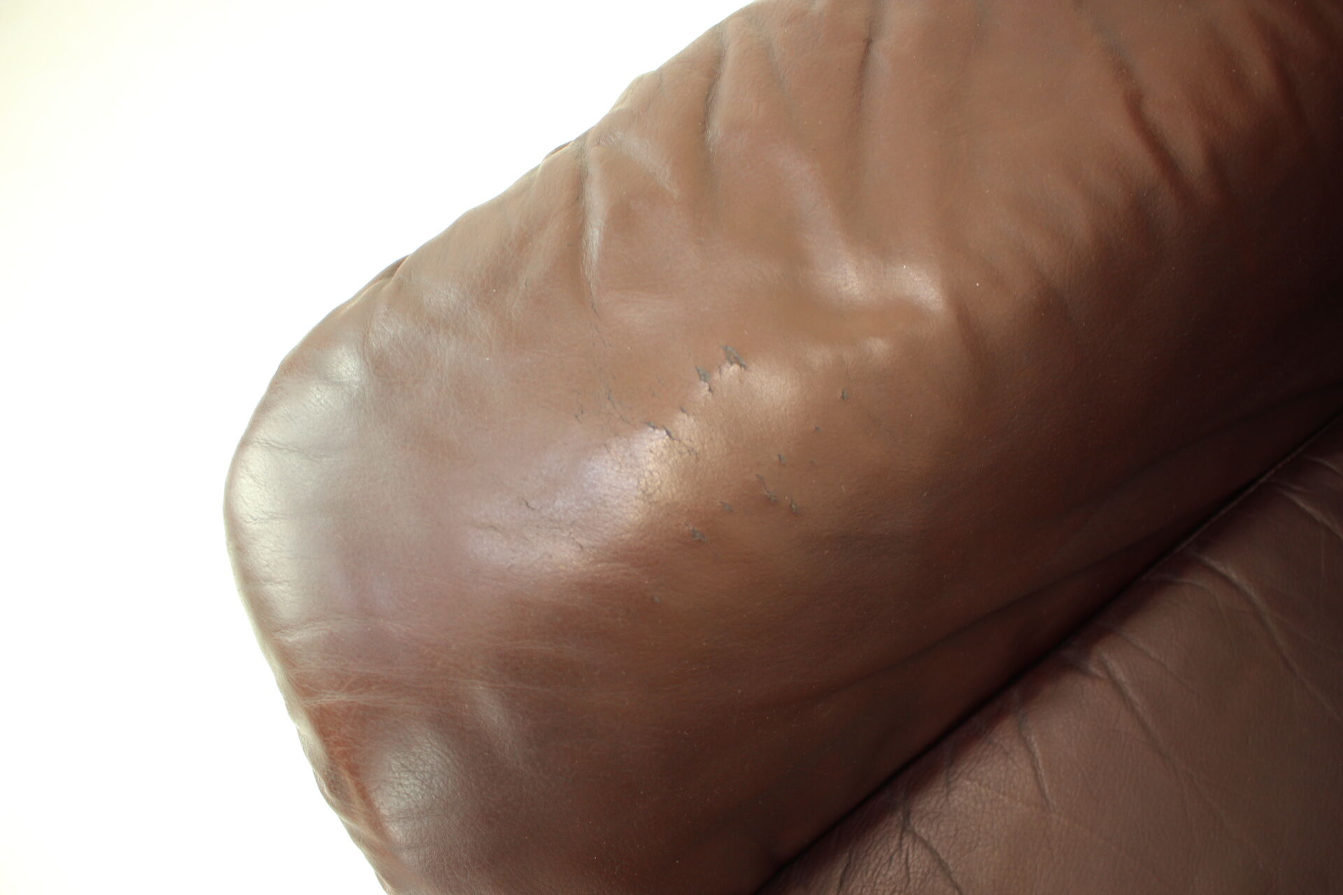 Set of two scandinavian adjustable leather armchairs by peem, 1970s, finland