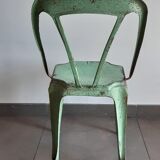 Tolix Multipl's chair by Joseph Mathieu, early model circa 1930,
