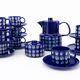 Melitta coffee service - copenhagen - cobalt blue - ceramic - 1970