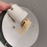 LYFA ceiling lights, white opaline glass, metal suspension, 1950s Denmark