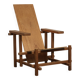 Fauteuil moderniste dans le style de Gerrit Rietveld, Pays-Bas, années 1980.