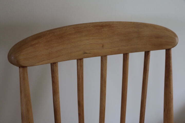 Scandinavian rocking-chair light beech