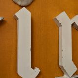 Lettres anciennes enseigne zinc industrielle