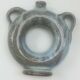 Vernified ceramic vase with handles
