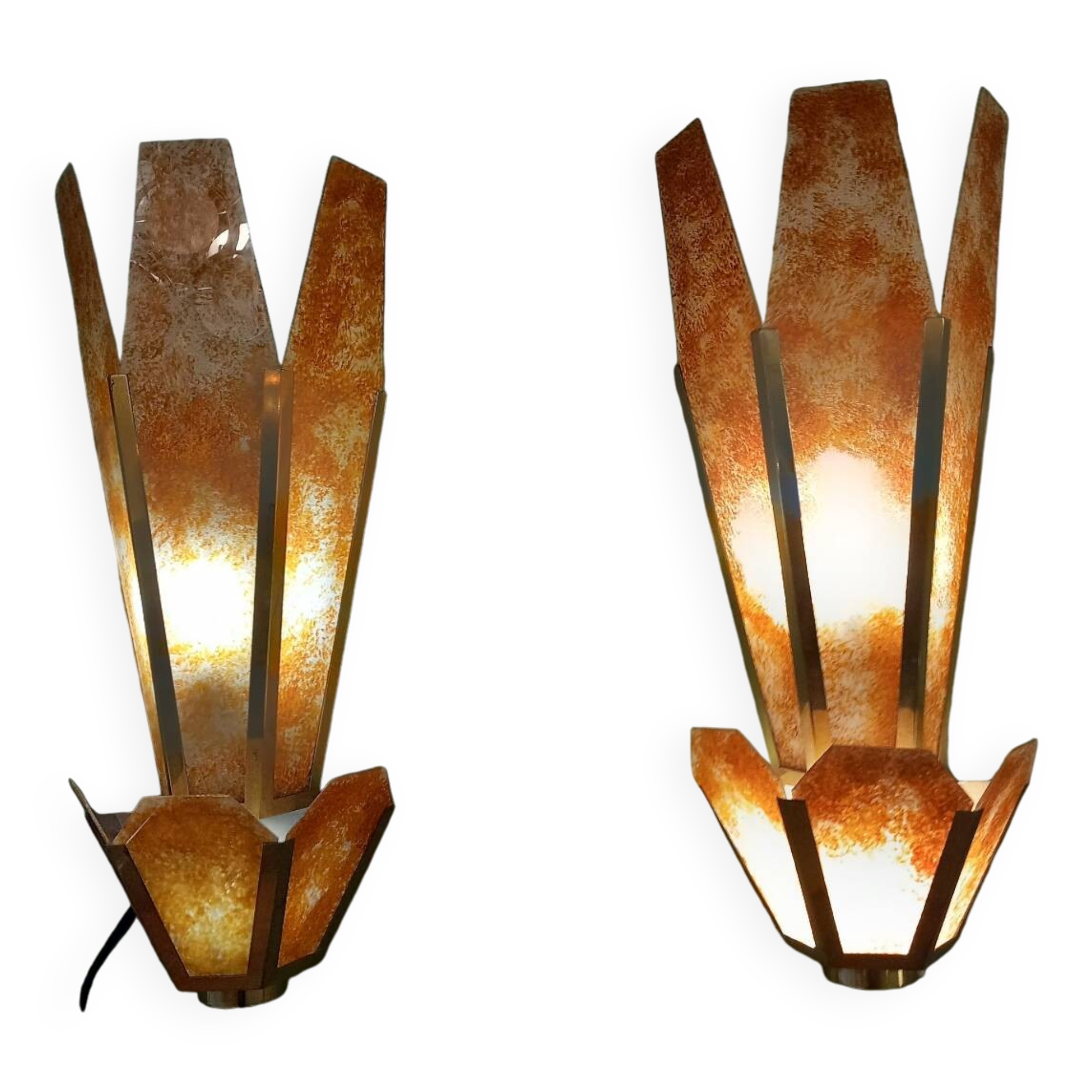 Pair of 1970 wall lights
