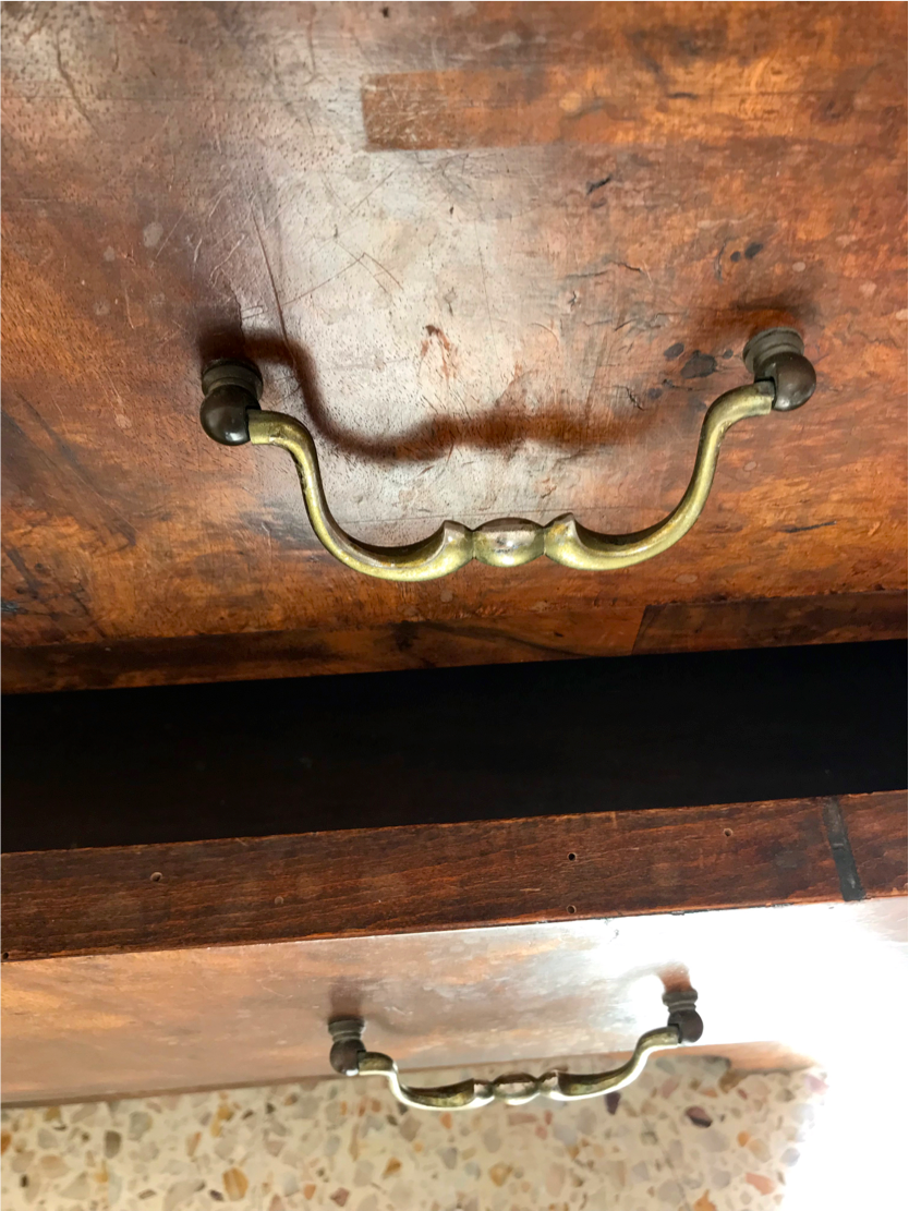 Old country chest of drawers nineteenth century