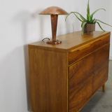 Vintage dark wood sideboard with drawers
