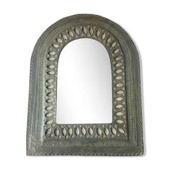 Miroir oriental, en laiton vintage