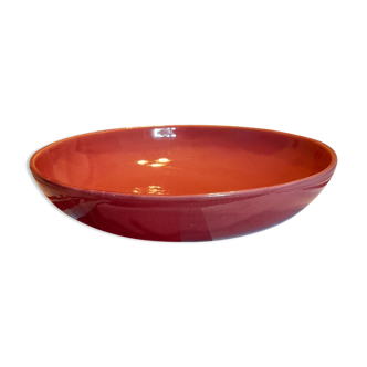 Pink glazed ceramic bowl