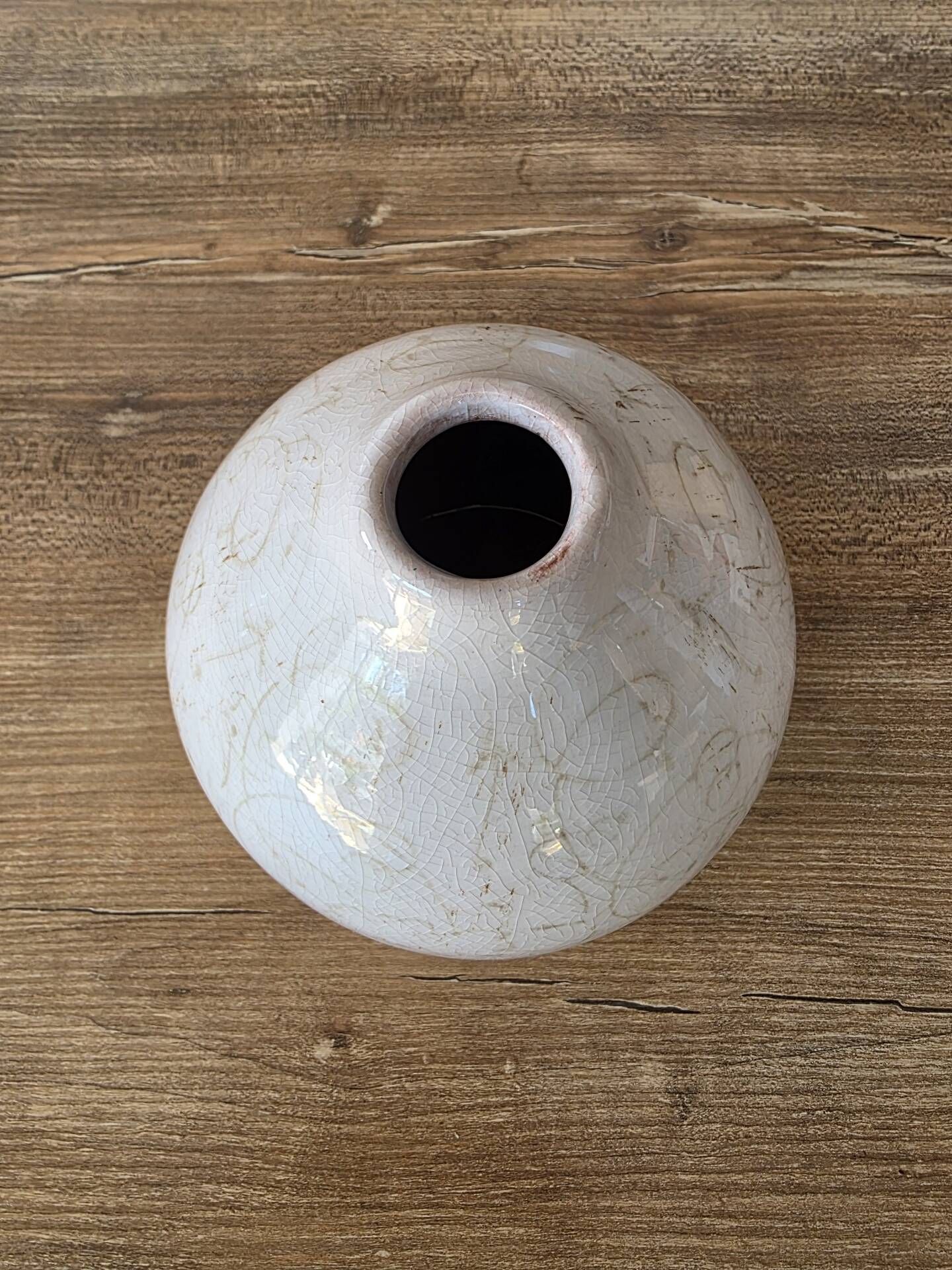 Small round vase / soliflore in Raku / Wabi Sabi style