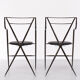 2 chaises pliantes Cendrillon, Hiroyuki Yamakado, 1987