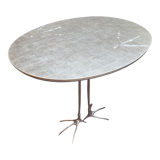 Sculptural table Traccia Merret Oppenheim silver edition Cassina