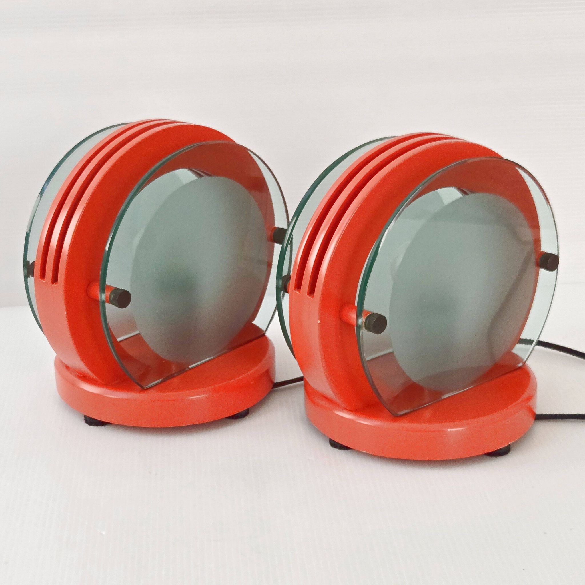 Paire de lampes vintage 1970