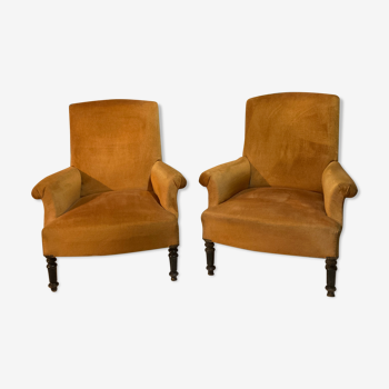 Pair of Napoleon III armchairs