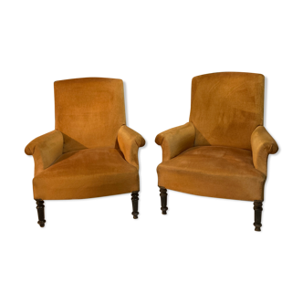 Pair of Napoleon III armchairs