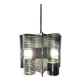 70s chrome Space Age hanging lamp
