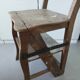 Antique step stool chair