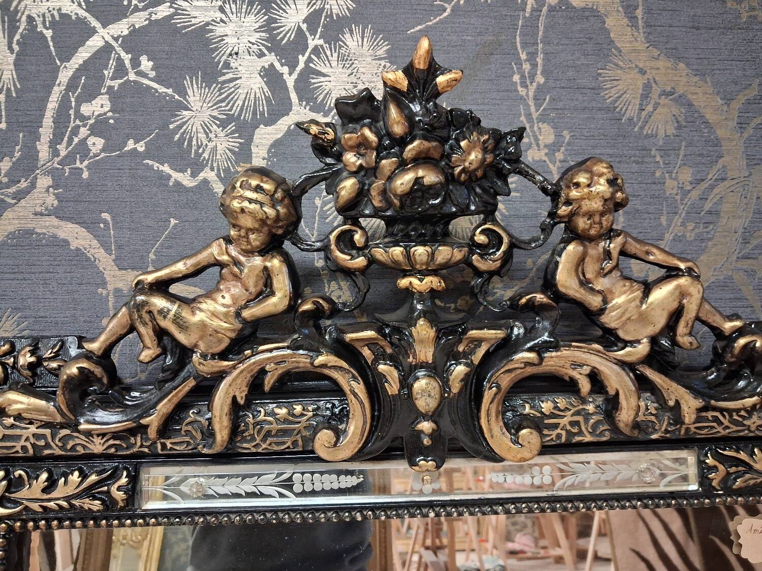 Mirror from the Napoleon III era, 124 x 83