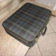 Vintage suitcase scottish fabric