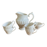 5 cups and creamer Myott Staffordshire England