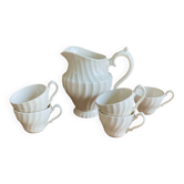 5 cups and creamer Myott Staffordshire England