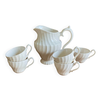 5 cups and creamer Myott Staffordshire England
