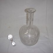 1970 engraved liquor carafe