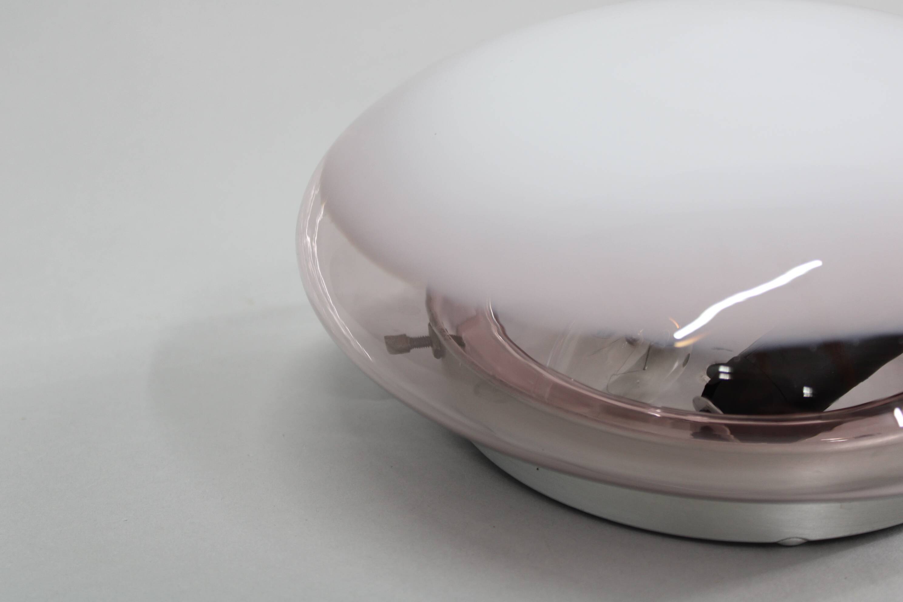 1970s Glass Ceiling Light, Italy