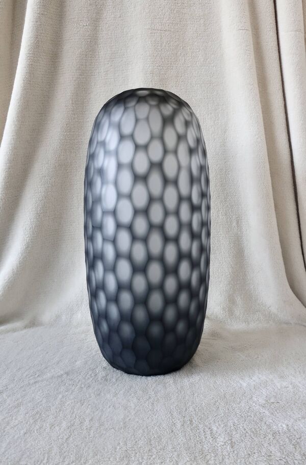 Vase Design en verre Multicouche 38 cm TBE