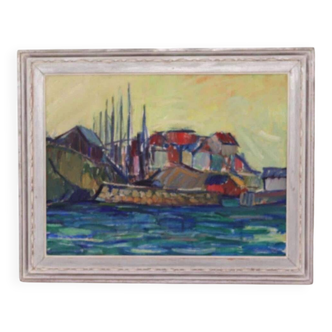 Original Oil on Canvas – “Sapri, Italy” by Gunnar Ingemar Erixon