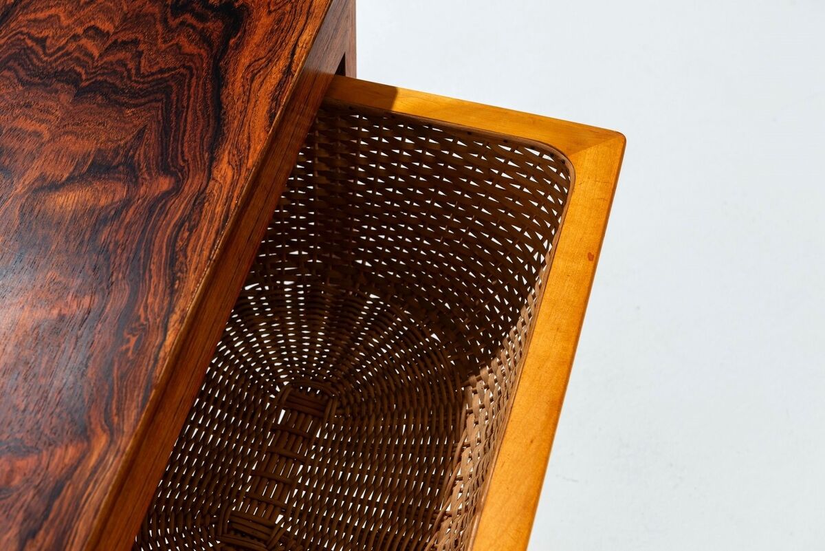 Severin Hansen sewing table in rosewood Haslev Denmark 1960