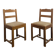 Paire de chaises en chêne des années 40