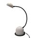 1980s Italian Desk Lamp – Sculptural Gooseneck Design with Dome Shade