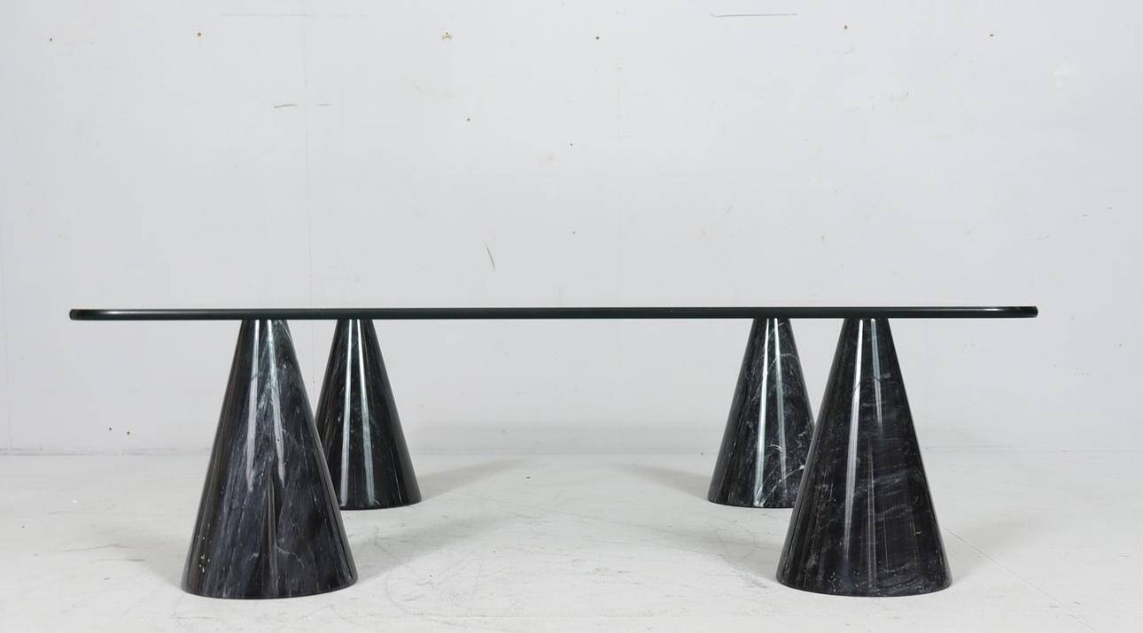 Massimo/Lella Vignelli. In the style of. Coffee table, marble, Italy, 1980s.