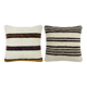 Lot de 2 housses de coussin kilim vintage 51x51 cm