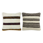 Set of 2 vintage kilim cushion covers 51x51 cm