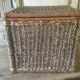 Chest in raffia or wicker