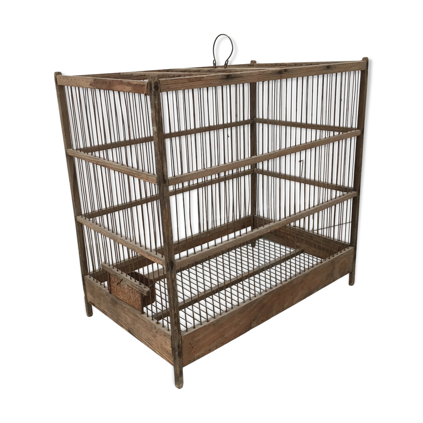 Old wooden bird cage