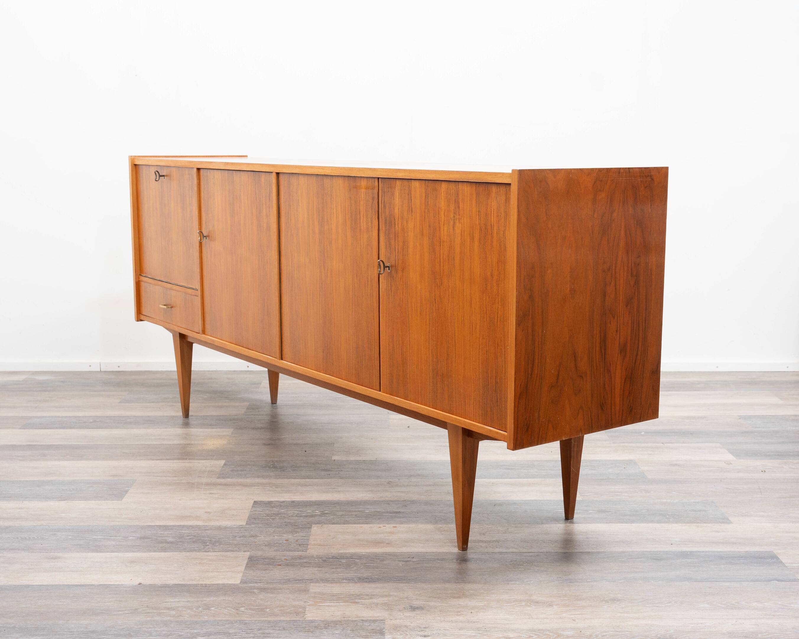 1960s walnut sideboard with bar compartment