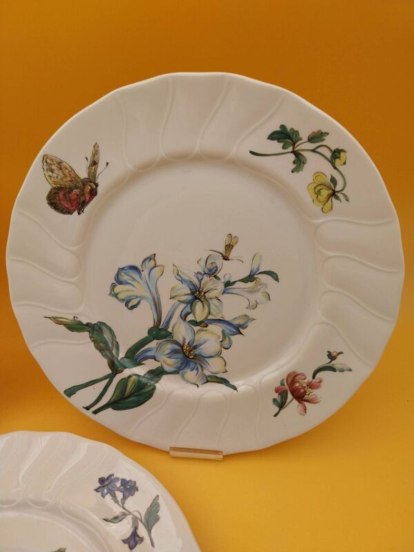5 assiettes plates Villeroy Boch modèle Bouquet ø 26 cm