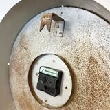 Grey Industrial Factory Wall Clock, 1950s