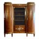 bibliothèque vitrine de style Louis XVI en marquéterie