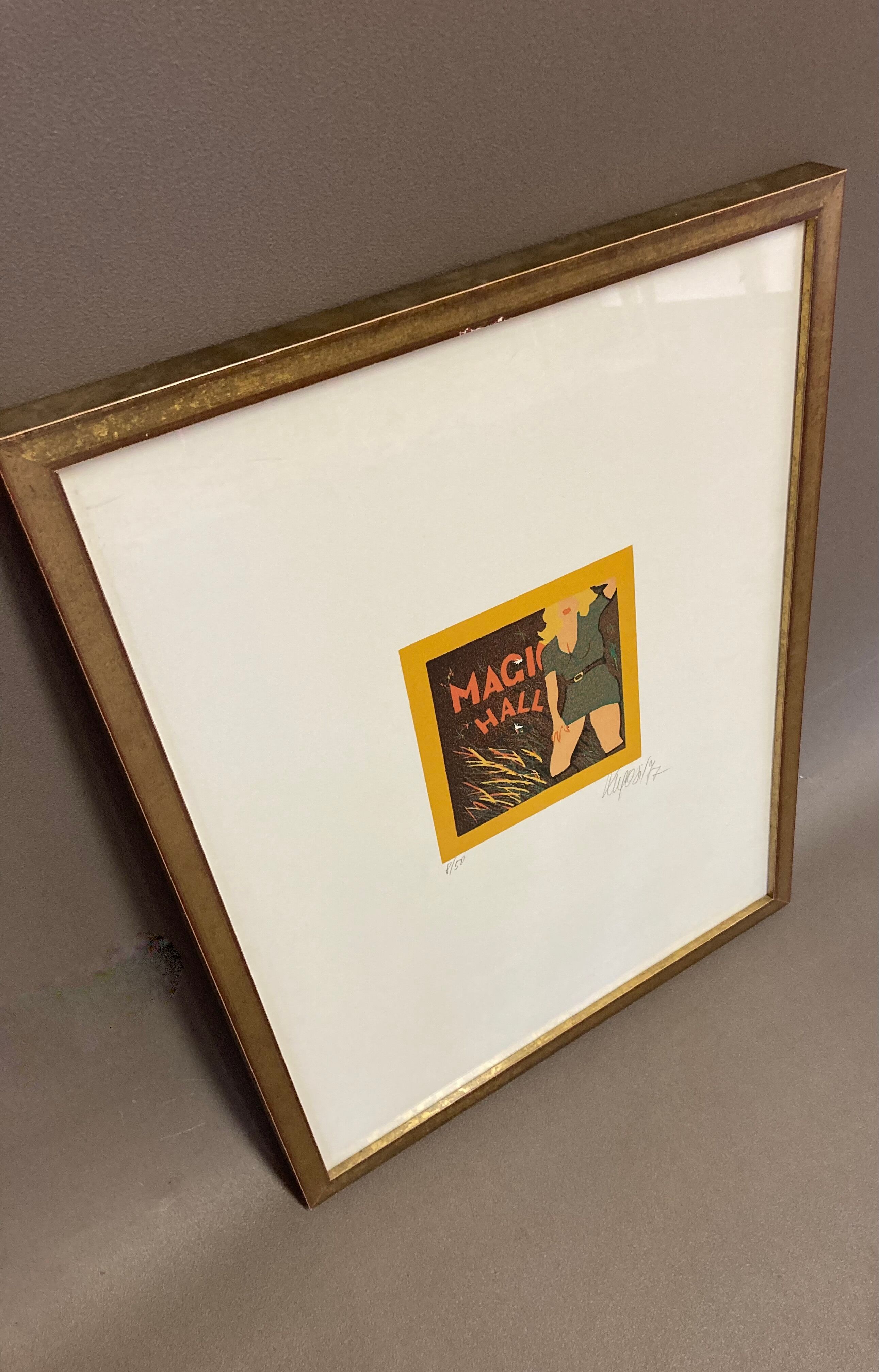Original silkscreen printed signed 1977