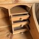 English desk with steps in solid pine (renovated)
