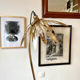 Gold metal flower lamppost