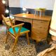 Bureau vintage chêne clair